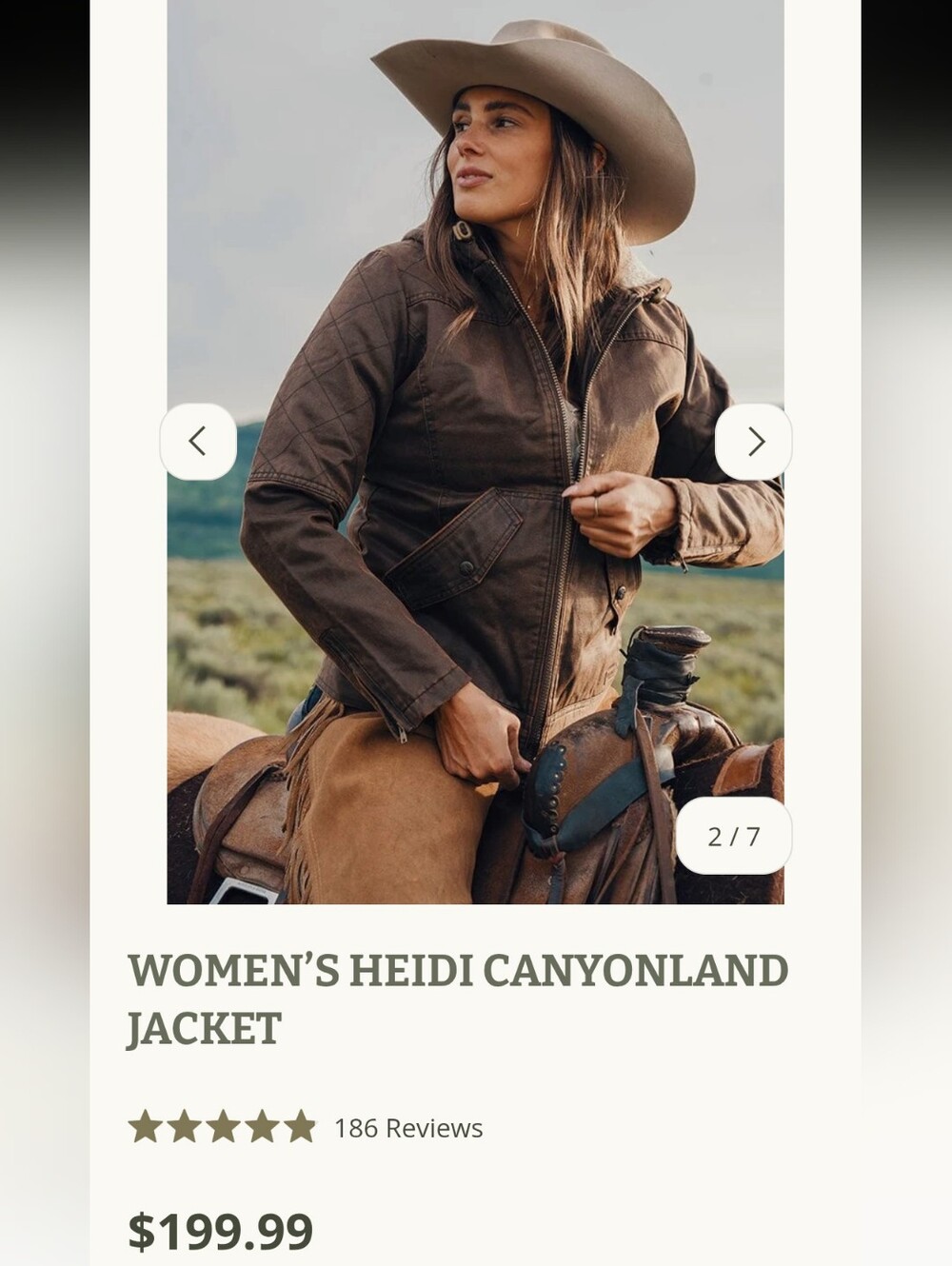 Outback Trading Co. Heidi Canyonland  Leather Jacket - Brown Sz MD .